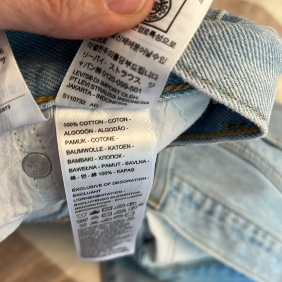 Levi's Premium Wedgie Straight Luxor
Again Light Wash Size 27 Straight Leg ankle - Picture 9 of 15